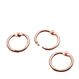 Binding rings 19 mm, copper-plated 