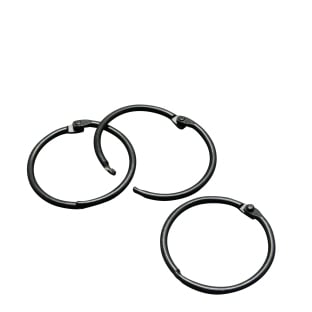 Binding rings 19 mm, black 
