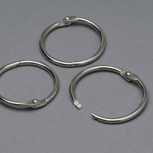 Binding rings 38 mm, nickel-plated 