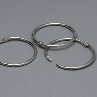 Binding rings 76 mm, nickel-plated 