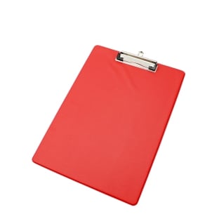 Clipboard with plastic cover A4 | red
