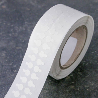 Double-sided adhesive discs, PET foil, low/low 10 mm | 5000 Stk