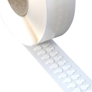 Double sided adhesive discs, acrylic foam, 1 mm thick, permanent/permanent 10 mm | 1000 Stk