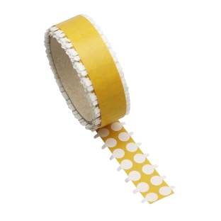 Double-sided adhesive discs, paper fleece, permanent/permanent 10 mm | 5000 pieces