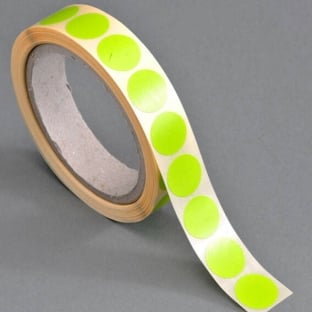 Coloured adhesive discs, light green | 20 mm