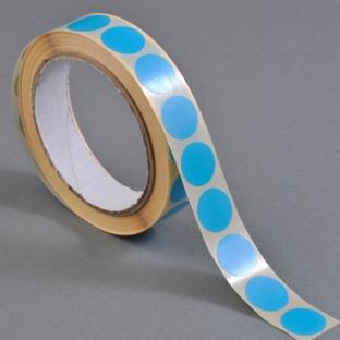 Coloured adhesive discs made of paper light blue | 30 mm