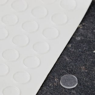 Bumpers, disc, self-adhesive 8 mm | transparent