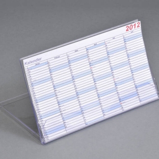 Calendar boxes, panorama-format, 111 x 190 x 7 mm, transparent 