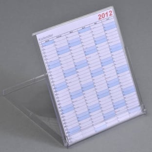 Calendar boxes, CD-format, 125 x 142 x 9 mm, transparent 