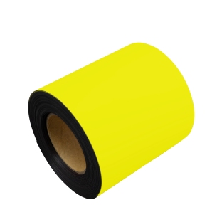 Coloured magnetic tape 150 mm | yellow