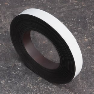 Coloured magnetic tape 20 mm | white