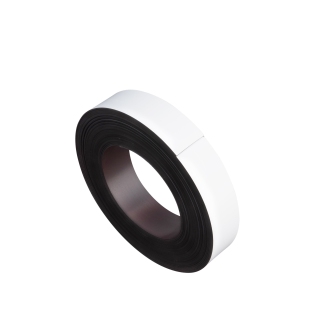 Coloured magnetic tape 30 mm | white