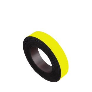 Coloured magnetic tape 30 mm | yellow