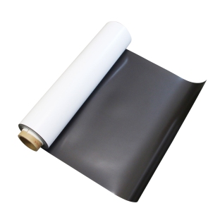 Magnetic foil, printable, white 0.6 mm | 620 mm | 10 m