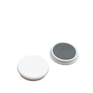 Office magnet, round 32 mm | white