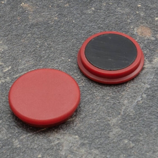 Office magnet, round 32 mm | red