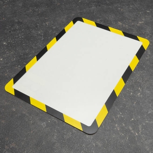 Magnetic frames A4 black|yellow | self-adhesive