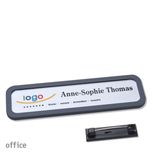 Name badges with pin Office 20, anthracite 