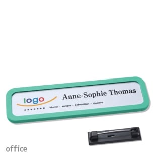 Name badges with pin Office 20, pastel green 