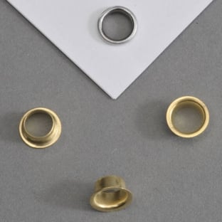 Metal eyelets no. 25, ⌀ 4mm, brass-plated 
