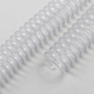 Plastic coils, A4, pitch 4:1 10 mm | transparent
