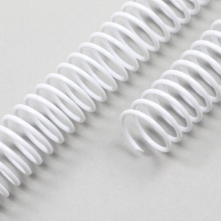 Plastic coils, A4, pitch 4:1 10 mm | white