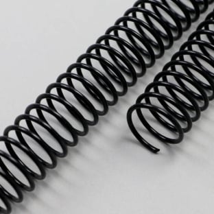 Plastic coils, A4, pitch 4:1 14 mm | black
