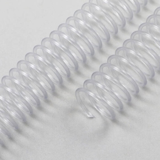 Plastic coils, A4, pitch 4:1 8 mm | transparent