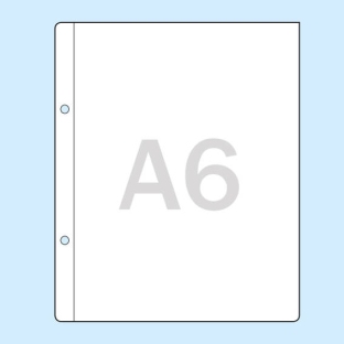 Sheet protectors A6, soft-PVC 140 micron 