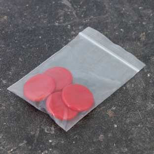 Poster pins, ø = 30 mm, red, 4 pieces in zip lock bag (1 Bag) 