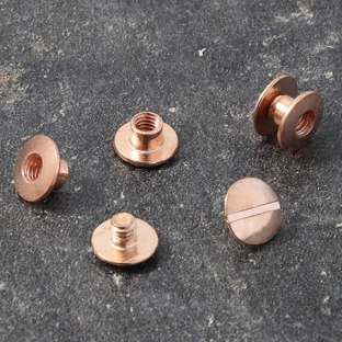 Binding screws, copper-plated 2 mm