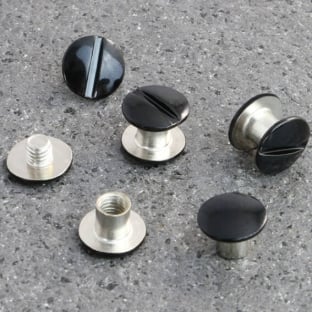 Binding screws, black painted 5 mm