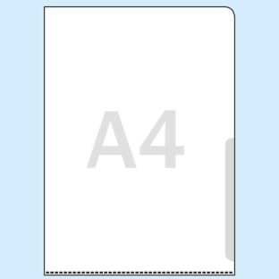 L-Folders for A4, rigid-PVC 150 micron transparent, smooth 
