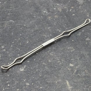 Wire compressor bar for ring binders, nickel-plated 