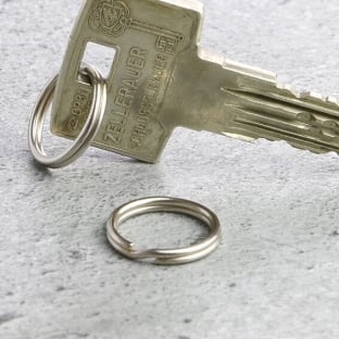 Key rings 16 mm, nickel-plated 