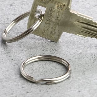 Key rings 30 mm, nickel-plated 