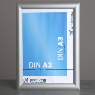 Snap frame, aluminium, A3, self-adhesive 