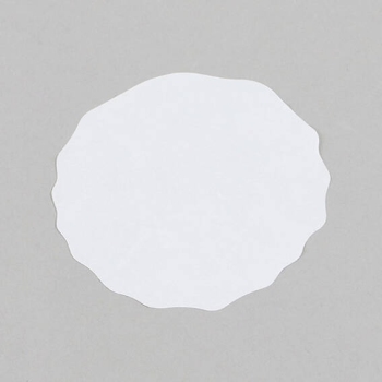 Sealing stars for eyelet folders, 7 cm, white 