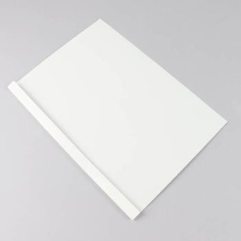 Thermal binding folder A4, glossy cardboard, 40 sheets, white 4 mm 