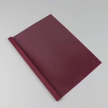 Thermal binding folder A4, leather board, 30 sheets, bordeaux | 3 mm | 250 g/m²