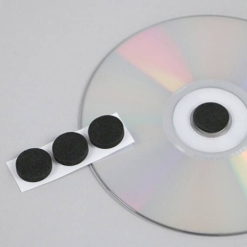 CD foam studs, black 