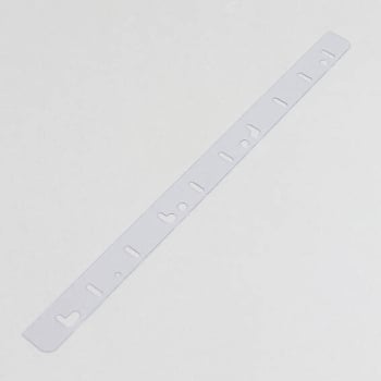 Filing strips for binding combs A4, SureBind, 0.5 mm, transparent 