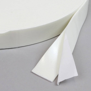Double-sided adhesive PE foam tape, very strong/very strong, white 