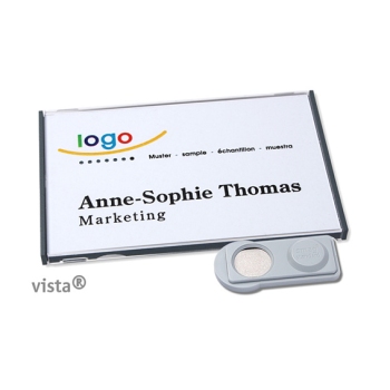 Name badges with magnet, 78 x 50 mm 