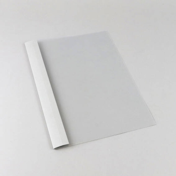 Eyelet folder A4, leather board, 120 sheets, grey | 12 mm
