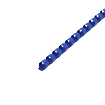 Plastic binder spines A4, round 8 mm | blue