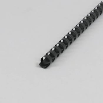 Plastic binder spines A4, round 12 mm | black
