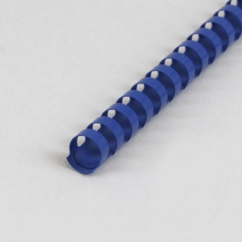Plastic binder spines A4, round 16 mm | blue