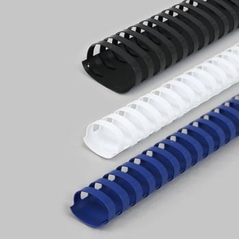 Plastic binder spines A4, oval 