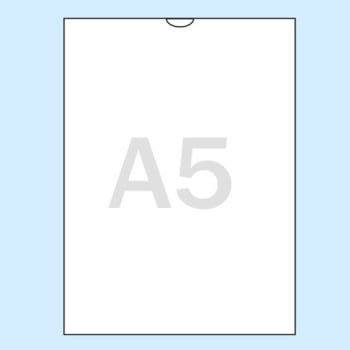 Document covers A5, thumb cut-out, PVC, transparent 